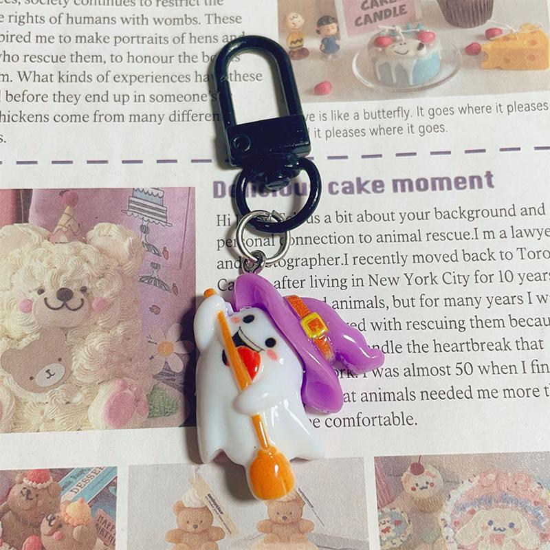 Брелок на Хэллоуин из мультфильма, милый тыквенный автомобильный брелок, сумка для наушников, подвеска, украшение, пара, друзья, подарки