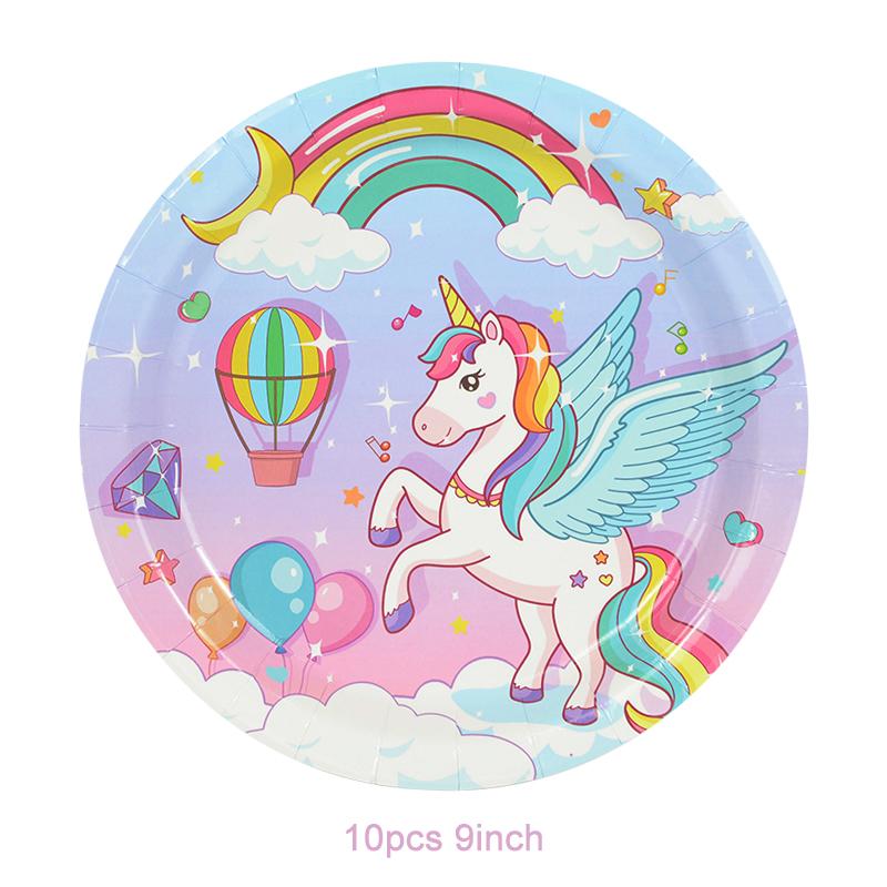 Rainbow Unicorn Standing Foil Balloons Kids Girls Unicorn Birthday Party Decoration Favors Baby Shower Supplies Animal Balloon