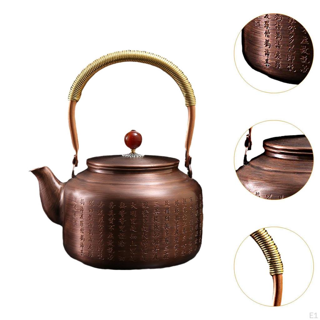 1300ml Handmade Copper Kettle for Kitchen And Tea Room