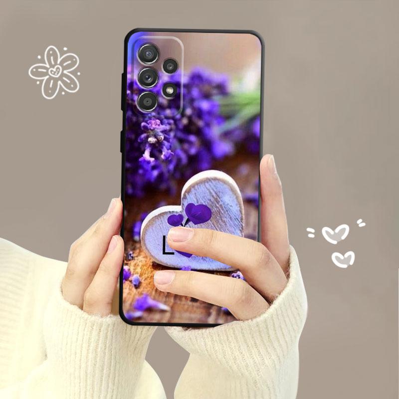 Girl Women Butterfly Crown Love Case For Samsung Galaxy A14 A73 A53 A71 A51 A31 A33 A22 A12 A21s A13 A32 A52s A72 A52 A23