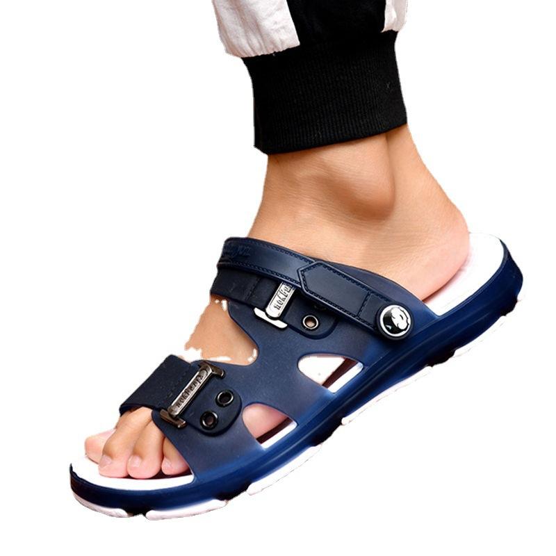 Fashion Summer Sandals  Men Slippers Outdoor Beach Casual Shoes Zapatos De Hombre Indoor Durable Anti Slip Peep Toe New