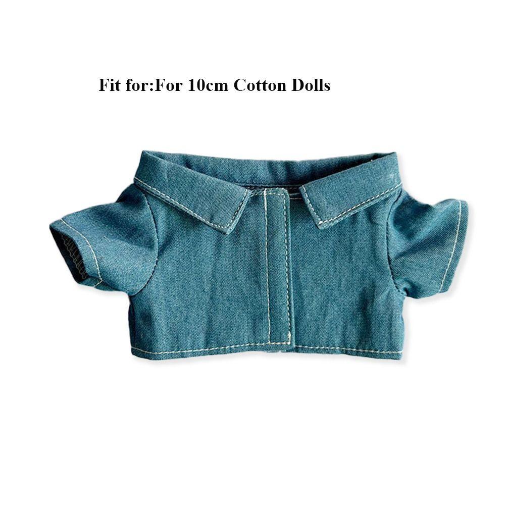 Детские игрушечные топы для 10-сантиметровых кукол Ручная работа Рубашка для 10-сантиметровых кукол Рубашка для мягкой куклы Милая одежда