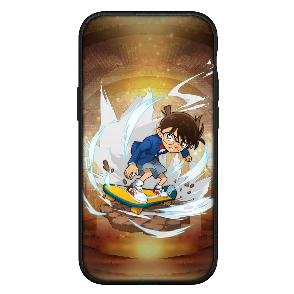 Чехол для iPhone 17 16 15 Xiaomi Poco Redmi Note 14 13 12 11 Pro Max 9 16e Samsung Galaxy S25 S24 S23 OPPO Huawei Мультяшный Детектив Конан Чехол для телефона
