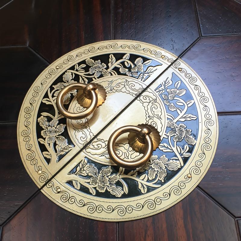 1 пара винтажных латунных ручек-защелок - ручки для шкафов для придания элегантности дверям