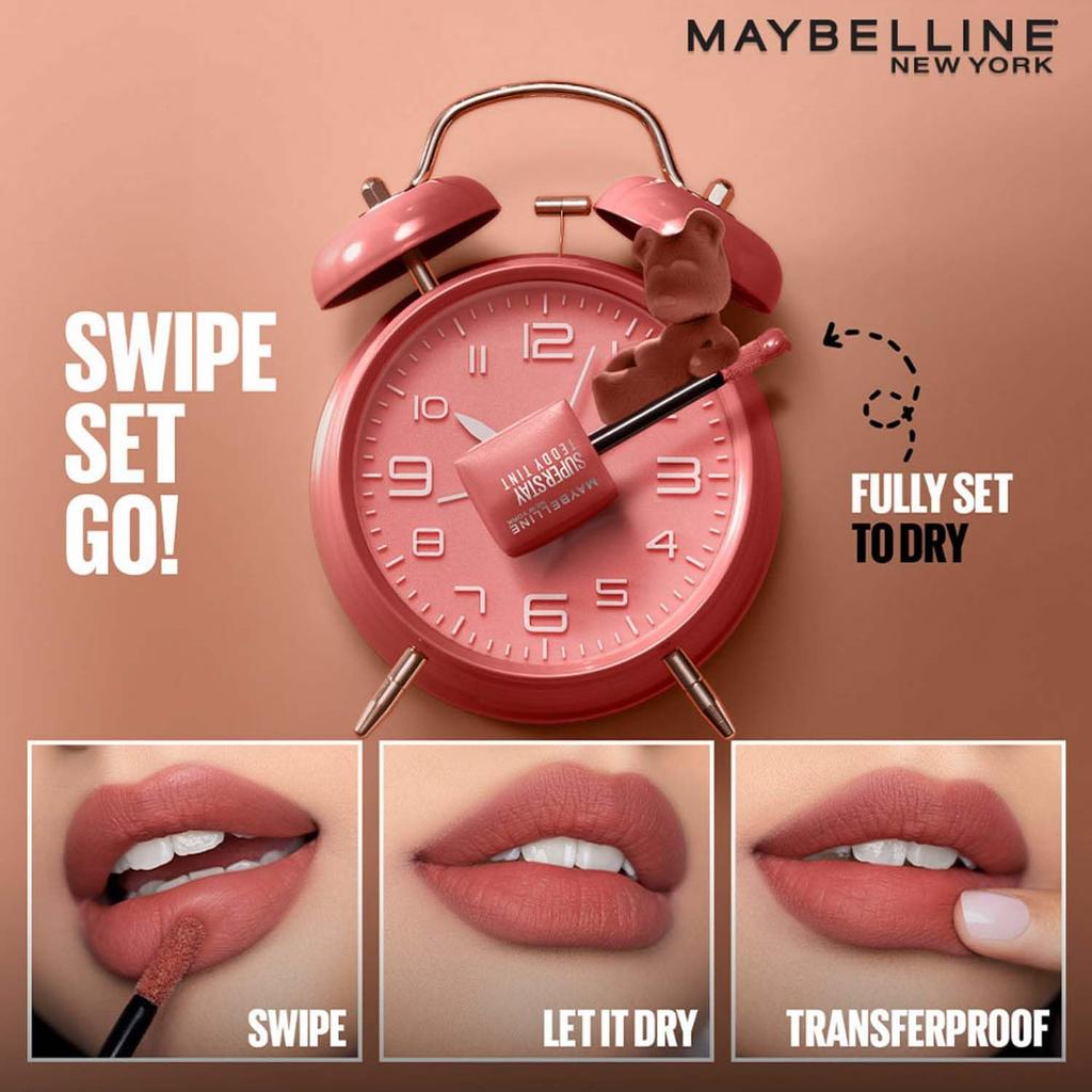 Maybelline Нью-Йорк Superstay Teddy Tint Цвет для губ и щек Тушь Слеза 5 мл Стойкий Размытый матовый Не отпечатывается