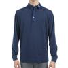 FootJoy Men's Dot Jacquard Long Sleeve Shirt, Navy, Size XL (FJ-F24-S15, 32092-XL)