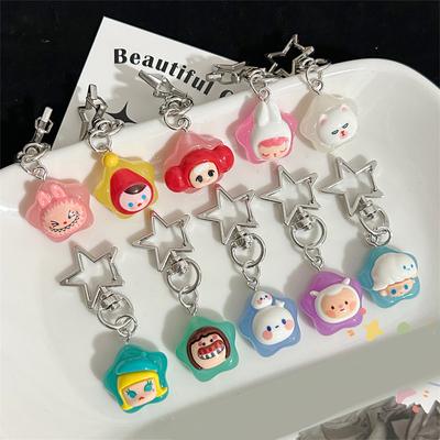Kawaii мультфильм животные пентаграмма светящийся брелок креативная девушка сердце светится в темноте брелок сумка кулон автомобиль ключи аксессуары