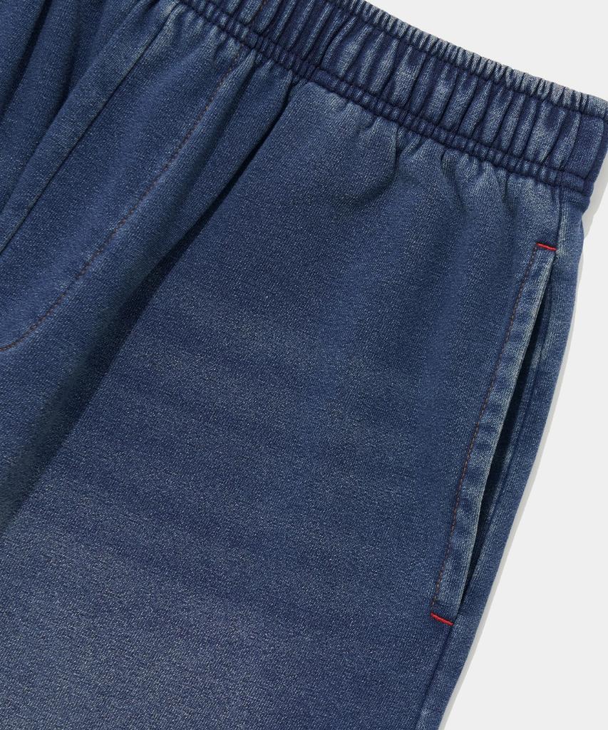 COLUMBIA UNIVERSITY Cat Washed Loose-Fit Denim Terry Sweatpants_Midnight Jean