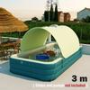 2.1/2.6/3m Swimming Pool Alberca Large Family Pools Babies Children Inflatable Pool Baby Sun Shade Folding Pool for Garden