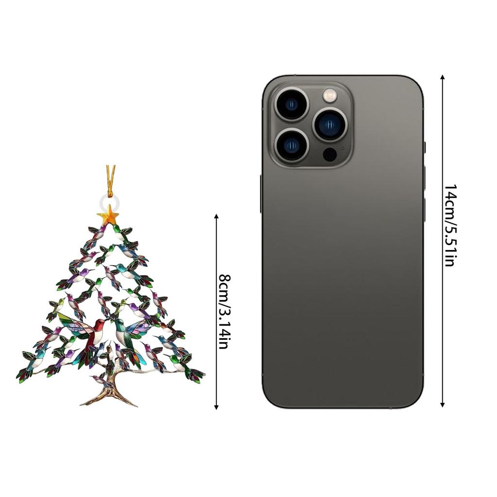 Рождественские украшения, Колибри на рождественской елке, Изысканные украшения, Акриловые имитации колибри