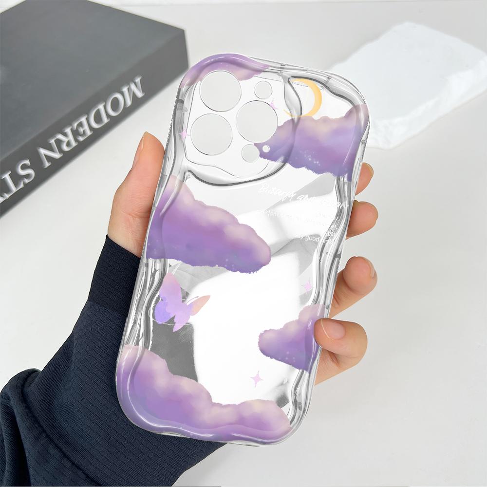 Милый мультяшный узор, кремовая текстура, мягкий силиконовый чехол с волнистыми краями, чехол для телефона для OPPO Reno Realme