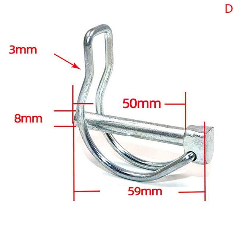 D-образный штифт M4.5 M6 M8 предохранительный штифт велосипедная коляска грузовой лодка сцепной крюк зажим пружинный штифт двухлинейный стопорный штифт ушной штифт