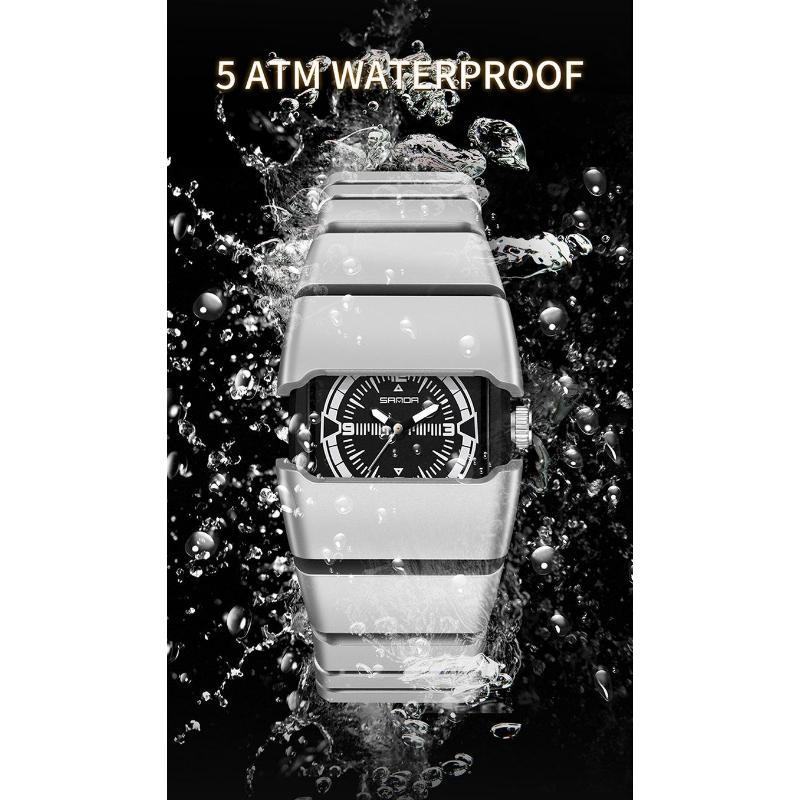 SANDA Fashion Cool Watch For Men Creative Style Alien Design Waterproof Quartz Watches Male Sports Wristwatch