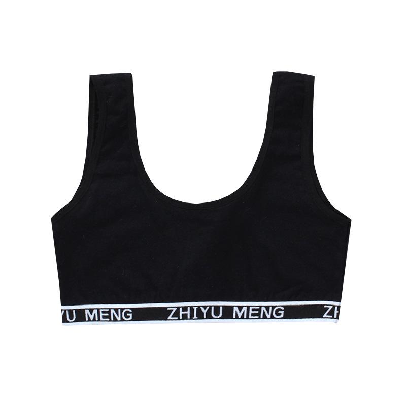 Нижнее белье для девочек, топ-топ из хлопка, хипстер, 8-14 лет, детский регулируемый слинг, спортивный тренировочный бюстгальтер для больших девочек
