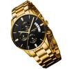 Watch Arm Watch Gold Big Face Chronograph Business Brand Analog Stylish Casual Metal Band Stainless Steel Watch Black Date Fluorescent Luxury Watches