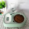 Pet cat bowl Automatic drinking water feeder anti-upset Stainless steel dog bowl Cat dog food bowl Pet supplies