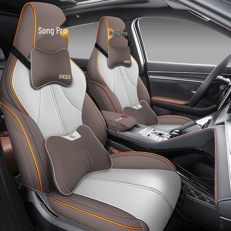 BYD Song PRO dm-i Universal Leather Car Seat Cushion: Four-Season Full Coverage