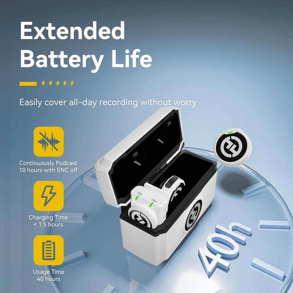 2024 Gold HOLLYLAND Lark Transfer Distance M2 "DGP Award" M2-беспроводной микрофон-штыревой микрофон-легкий 9 г-48 кГц/24 бит-серия Lighting/USB