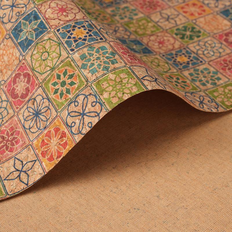 НОВЫЙ 100см*138см Блестящая Натуральная Пробка Дерево Кожа Ткань Печатная Цветная Бант Ремесленная Сумка Обувь Шитье DIY Декор Поделки