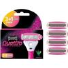 Wilkinson Sword Упаковка из нескольких лезвий для бритья волос Сменные лезвия Wilkinson Sword Quattro Бритва Женская Лысая. из