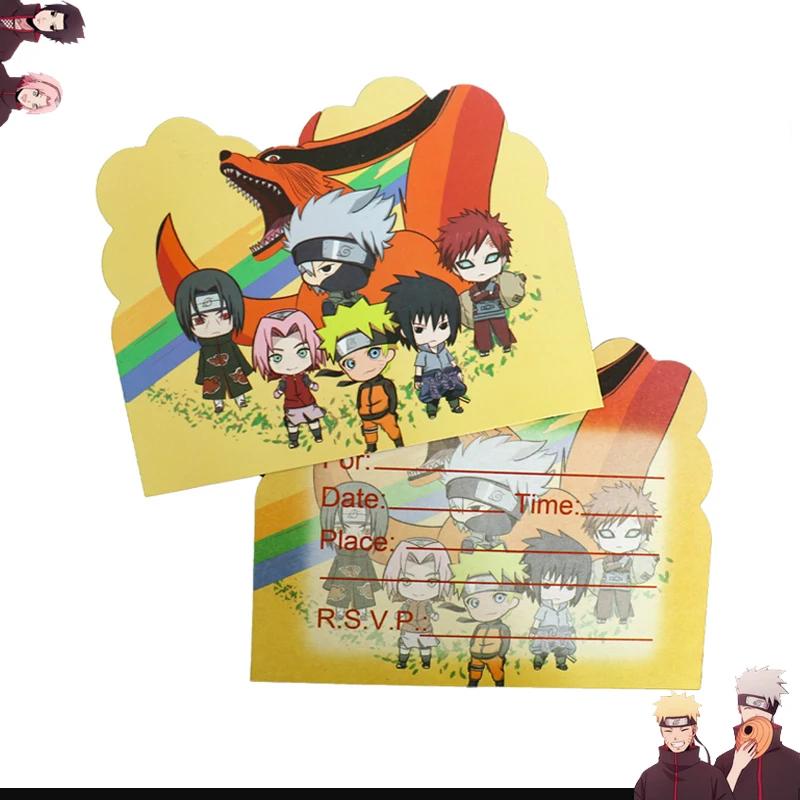 Наруто Декорации Мультяшные День Рождения Деко Повязка на Голову Подарки для Гостей Рюкзак Постер Одноразовая Посуда для Вечеринки Скатерть Тарелки Стаканы