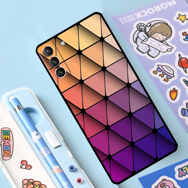 Геометрический Абстрактный Кристальный Чехол для Samsung Galaxy S23 S21 S22 Ultra Plus Note 10 20 S8 S9 S10 Plus S20 FE Чехол