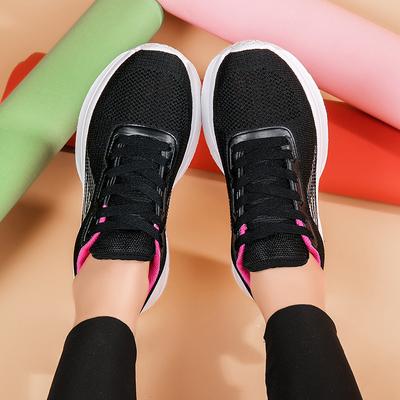 Новая обувь женская дышащая обувь из летучего трикотажа женские шнурки модный тренд спорт женская