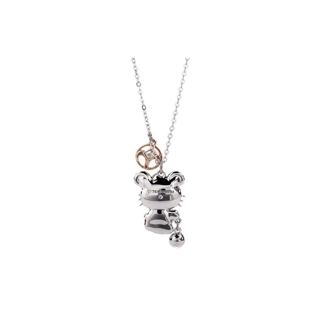 Swarovski Hello Kitty Alloy Necklaces Women's White Gold 5192746
