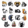 Badge Clothing Accessories Cartoon Skull Cat Badge Embroidery Sticker Decorative Accessories Patch Sticker Cloth Label Badge Cloth Sticker