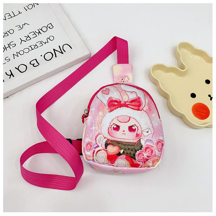 Baby Printed Three Children Shoulder Crossbody Chest Bag Outdoor Cartoon Wallet