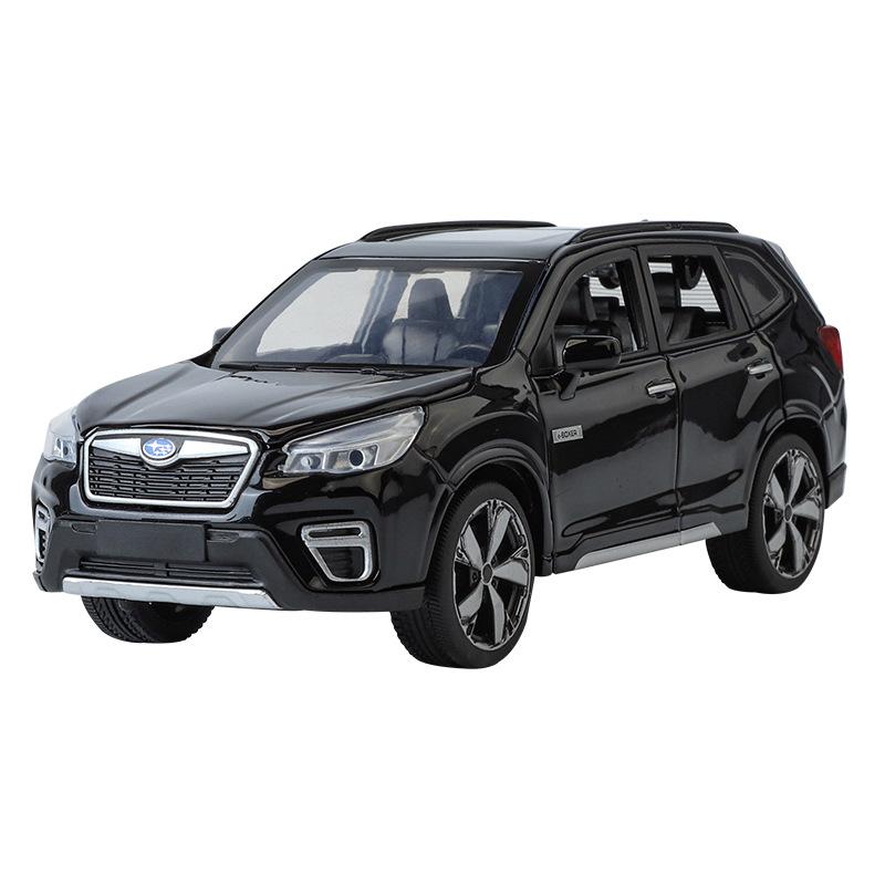 1/32 Subaru Forester SUV Alloy Off-Road Vehicle Миниатюрная масштабная модель автомобиля, литая под давлением металлическая звуковая и световая коллекция, детская игрушка в подарок