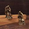 Миниатюрная фигурка Жнеца из латуни, статуэтка Бога Смерти, настольное украшение, декор для дома, поделка, декор для алтаря на Хэллоуин