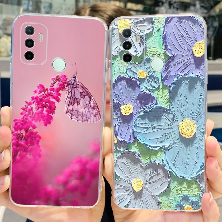 Для Oppo A53 Чехол Oppo A53s CPH2139 Стильный Расписной Чехол Прозрачный Силиконовый Чехол для Телефона Для Oppo A53 A 53 s OppoA53 Мягкие Fundas Capa
