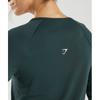 Gymshark Vital Seamless 2.0 Light Long Sleeve Top Woodland Green Marl B4a8c Ebtf
