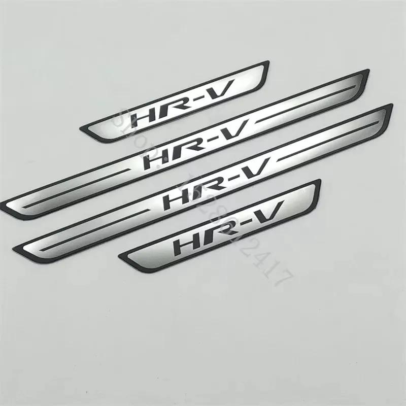 QLN2 For Honda HRV HR-V Vezel 2014 2015~2025 Stainless Steel Scuff Plate Door Sill Guards Thresholds Cover Trims Car Accessories