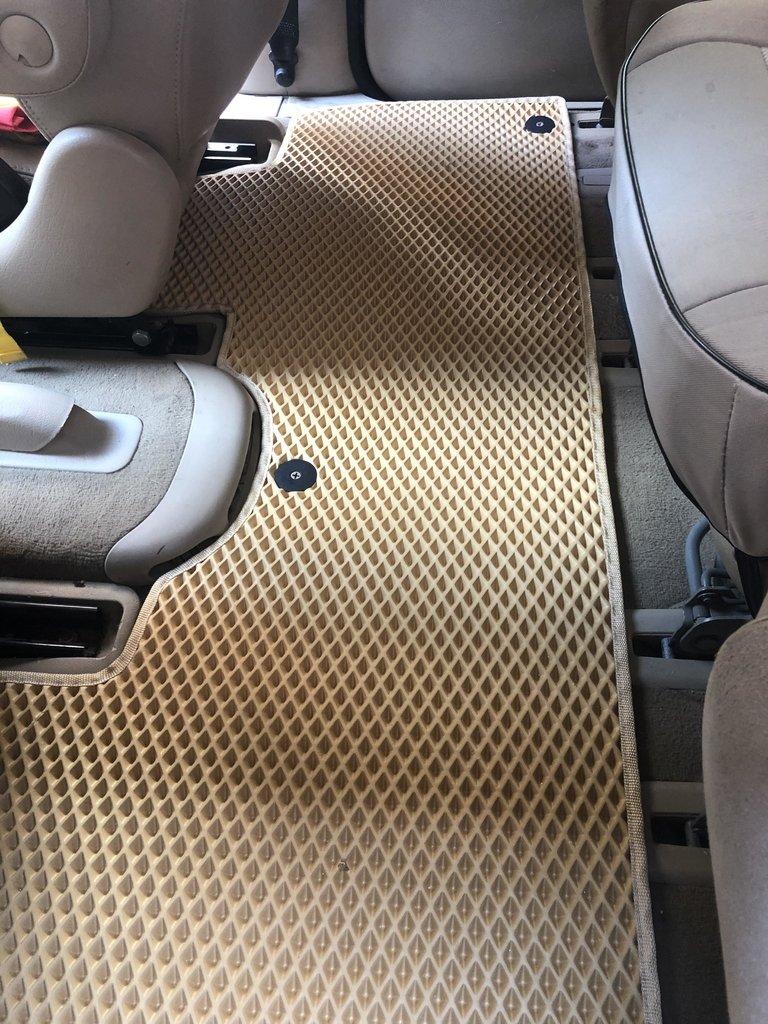Коврики EVA (3 ряда, бежевые) для Volkswagen Sharan 1995-2010 гг
