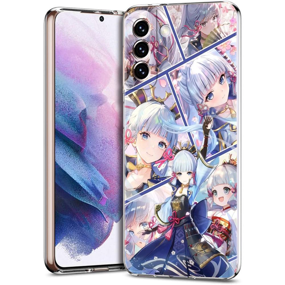 Чехол для телефона Genshin Impact для Samsung Galaxy S24 Plus S23 S22 S21 S20 FE Ultra 5G S10 S10E S9, мягкий прозрачный силиконовый чехол