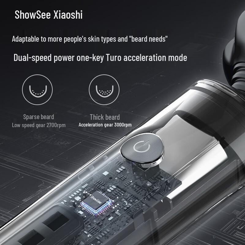 ShowSee Electric Rotary Shaver F305-GY CN plug (adapter included)