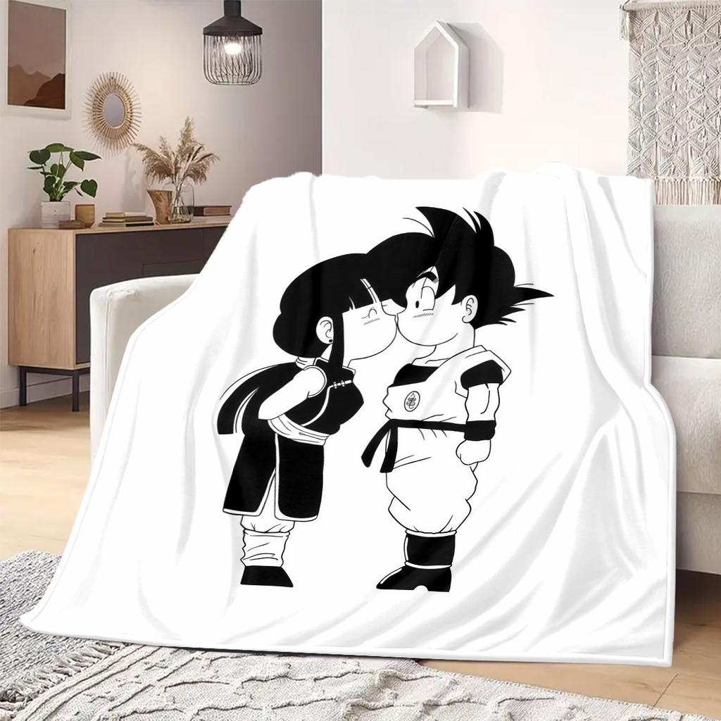Dragon Ball Z Print Blanket Warm Comfortable Flannel Blanket Suitable for Bedrooms,Sofas, Beds,Chairs,Travel 13
