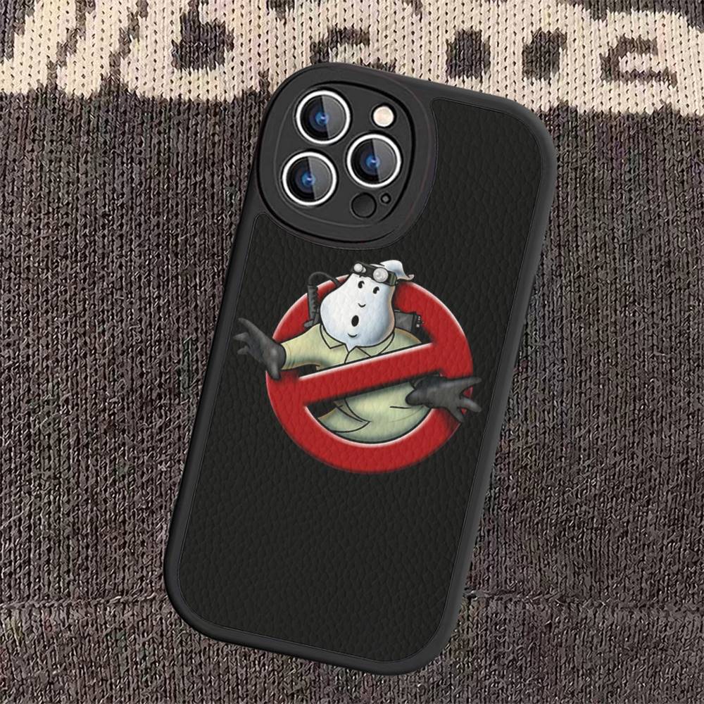 Movie-G-Ghostbusters Phone Case Hard Leather For IPhone 16 15 14 Mini 11 12 13 Pro Max Plus Fundas