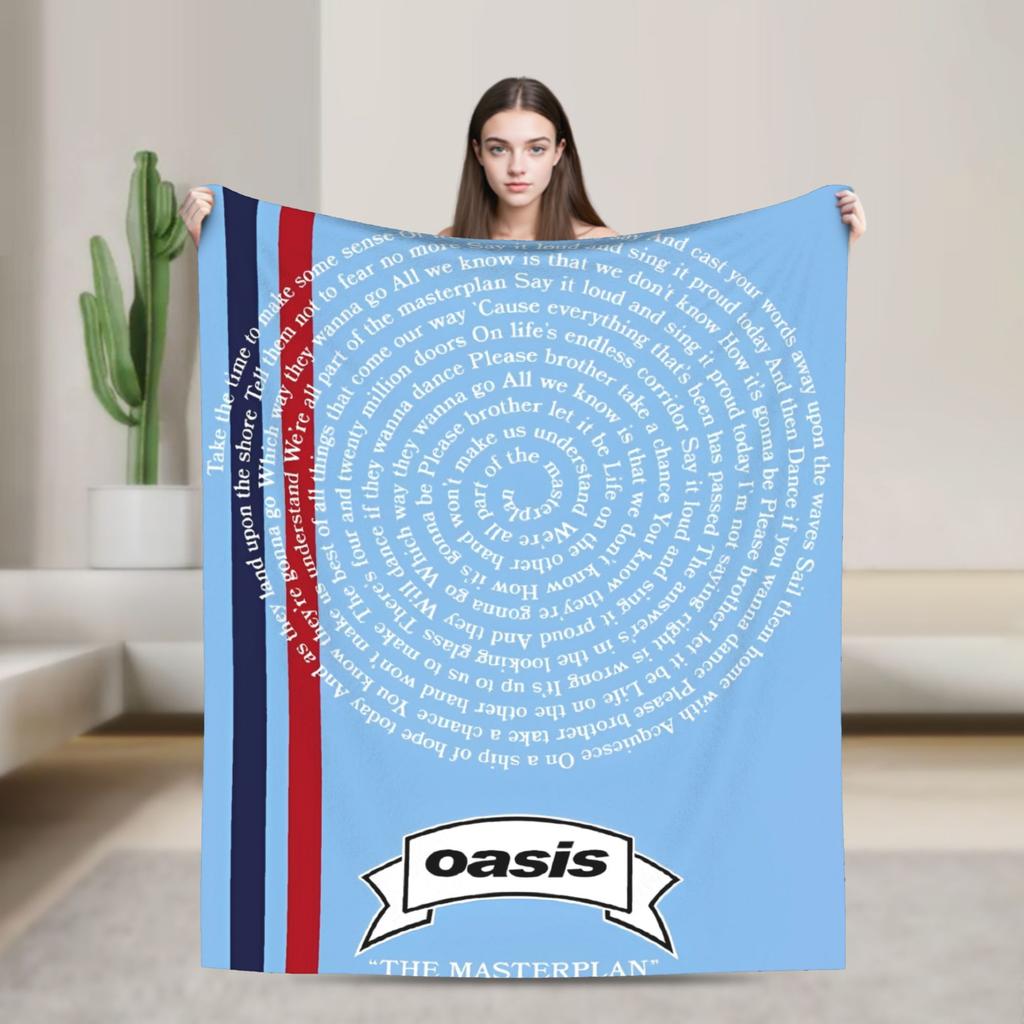 Ossis Band Warm Blankets Picnic Plush Throw Blanket Novelty Home Decor Flannel Bedspread Sofa Bed Cover