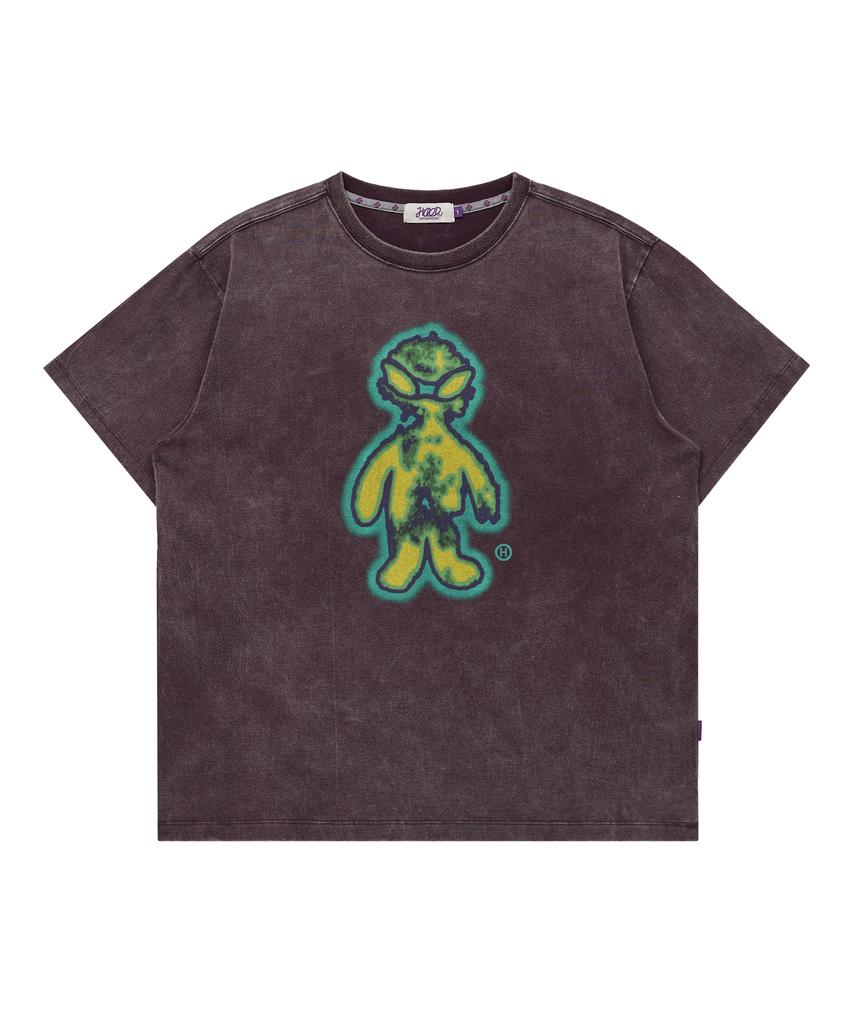 HOODHOOD Fever Alien Short Sleeve T-Shirt Purple