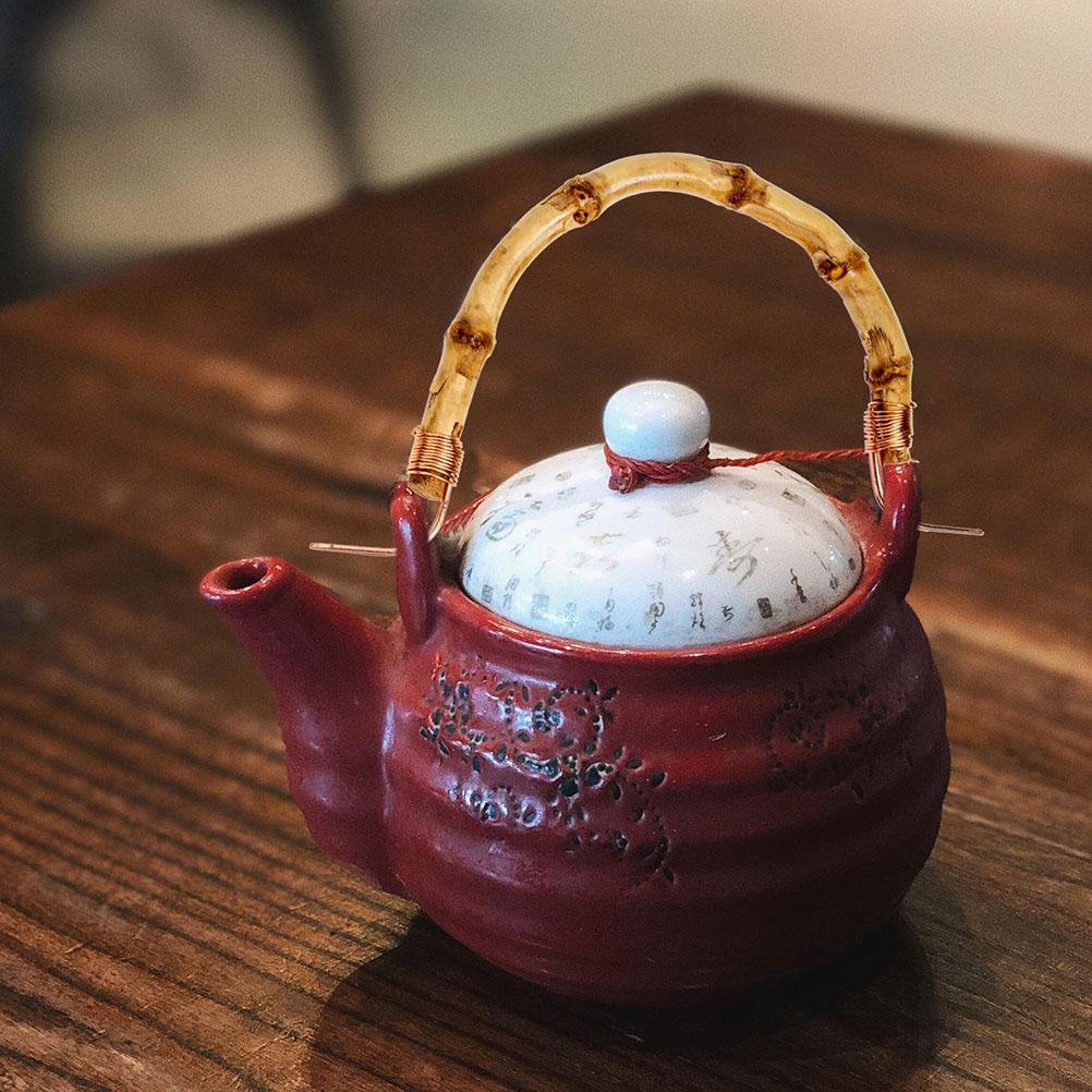 4 шт. U-образная ручка для чайника, чайник для кунг-фу, бамбуковая плетеная ручка, проволочная ручка для чайника, замена для керамического горшка, керамические горшки