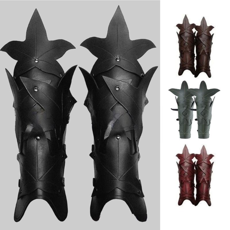 1 пара готических наручей, регулируемые, для косплея, средневековые наручи для мужчин и женщин, винтажные, для ролевых игр, вечеринок, доспехи