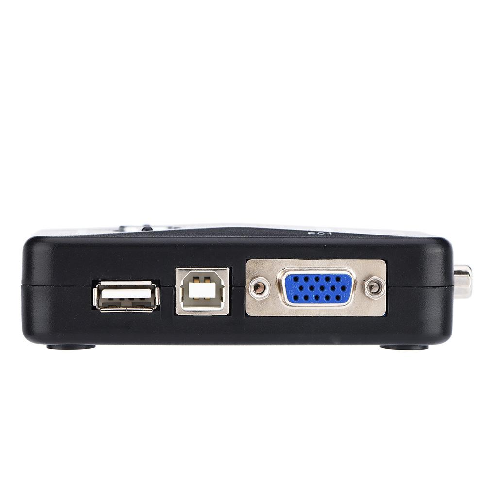 USB 2.0 KVM Переключатель 2 4 Порта VGA Ручной Переключатель Видео Адаптер для Совместного Использования