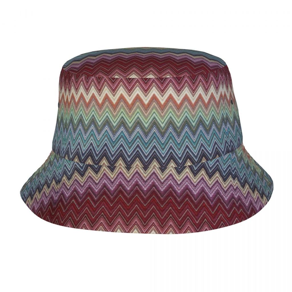 Абстрактная геометрическая домашняя шляпа-ведро с зигзагом для женщин унисекс с принтом в стиле бохо, камуфляжная летняя туристическая пляжная кепка в рыбацком стиле