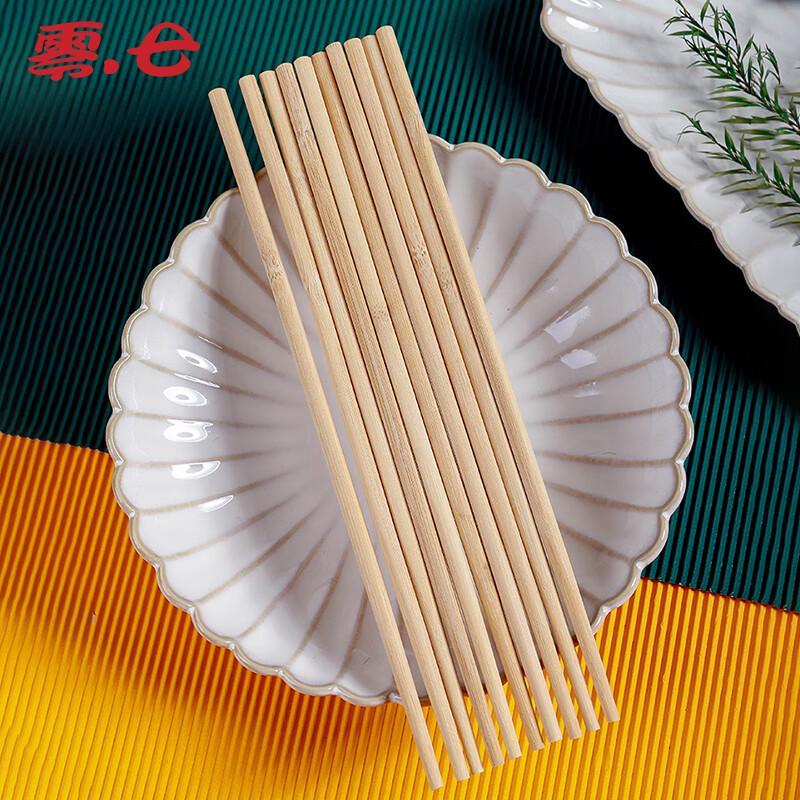 Одноразовые бамбуковые палочки для еды Zero Seven, обугленные, разделенные