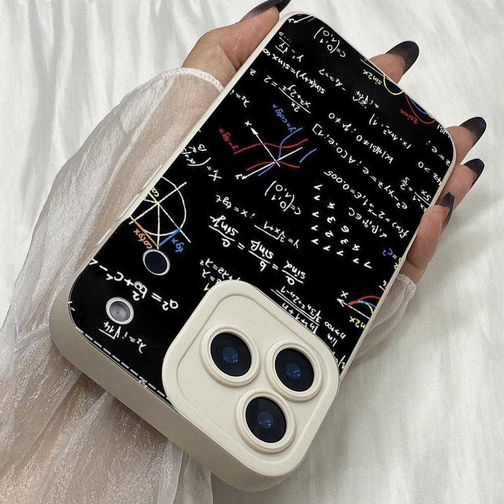 M311 Creative Brain Mathematicians Angel Eyes Soft Phone Cases for iPhone Samsung Galaxy Xiaomi Rdemi Huawei Honor Infinix Realme OPPO Vivo All Model