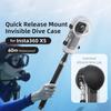 Невидимый водонепроницаемый кейс для Insta360 X5, с быстрой фиксацией, 60м, полное покрытие, аксессуары для камеры