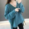 NaVaVa Button Point V Neck Long sleeVe Knit Sweater Nk3579